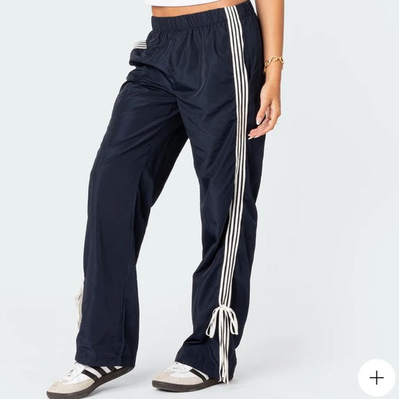 Edikted Remy Ribbon Track Pants Size M - Picture 3 of 4